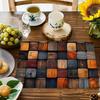 [Vintage Table Mat] 4/6pcs Vintage Oil Painting Table Mat Set | Popular Home Placemats, Festive Seasonal Country Style Washable Table Mats