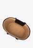 Wittchen Donna Cesto da Donna in Vimini ed Ecopelle, Beige e Nero, Beige e Nero, Paglia di Carta