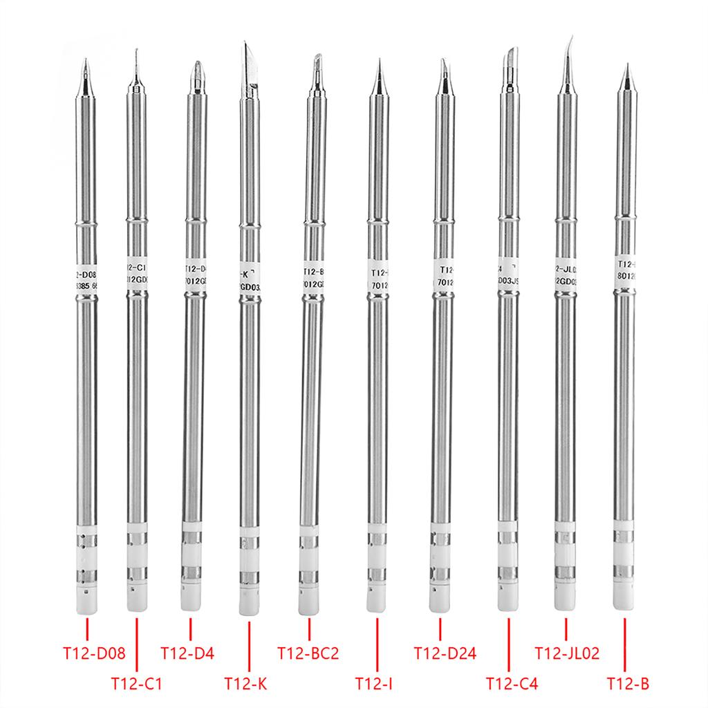 T12 Series Soldering Iron Tips Welding Tool Electric Soldering Iron Tip Welding Tips Accessories for FX-951 Rework Station