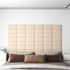VidaXL Wall Panels 12 Pcs Cream 30x15 Cm Fabric 0.54 M² 343760