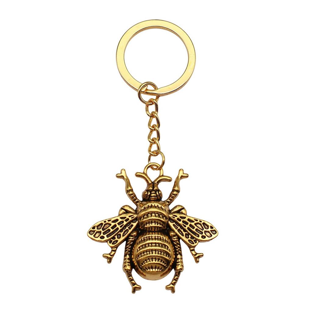 Breloc cu Charm Libelulă și Albină Pandantive Fluture Inel pentru Chei Inel de 28mm