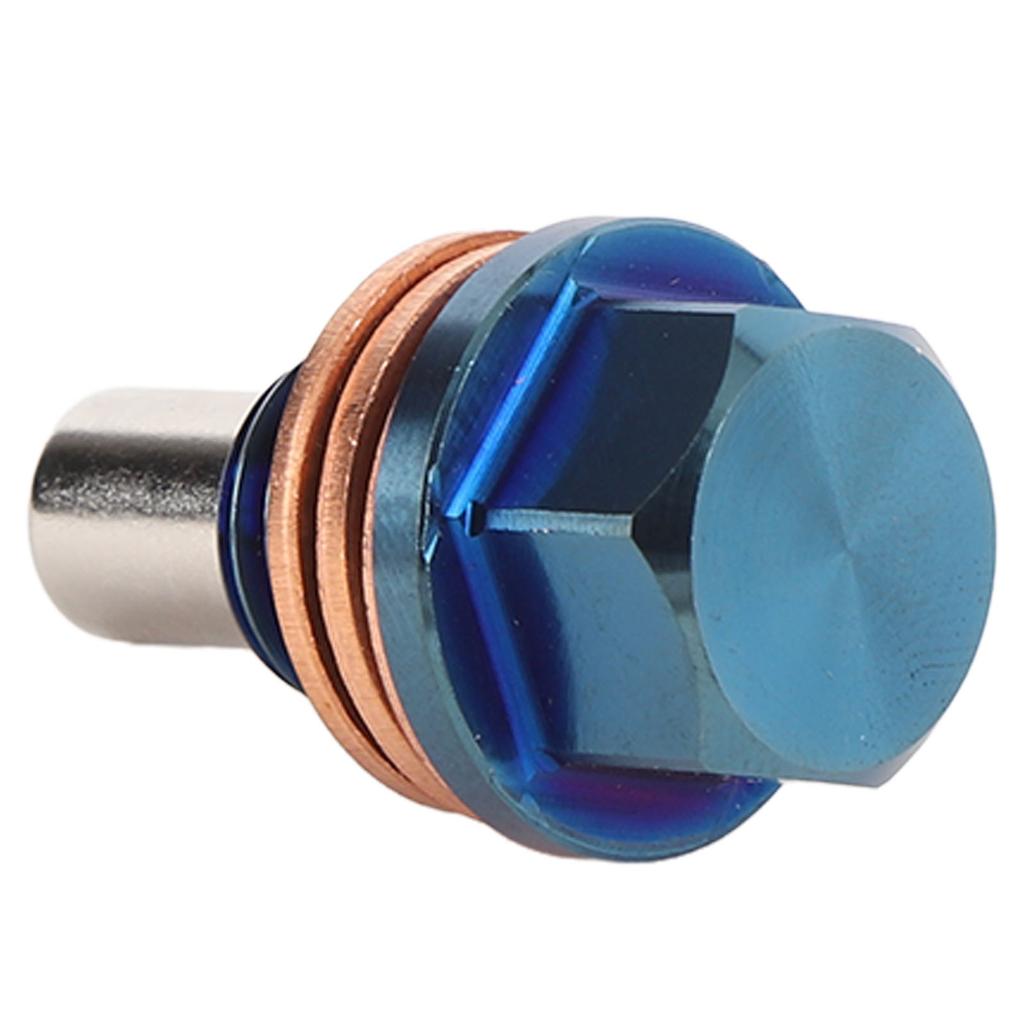 M12 X 1.5 Magnetic Oil Drain Plug Ti Alloy Universal Extract Small Metal Particles Magnetic Oil Pan