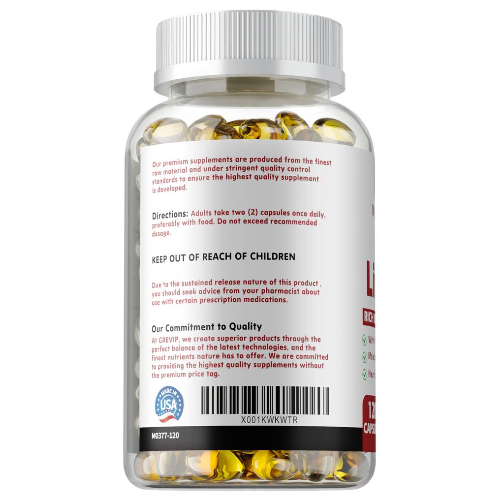 Wild Icelandic Cod Liver Oil Capsules, Rich In Omega Extract, 1000 Mg Per Serving, Support Heart, Joint, and Brain Health.