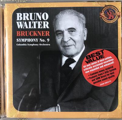 CD BRUNO WALTER - Bruckner: Symphony No.9 In D Minor SK92737 Sony Classical 2004 US Classical Used