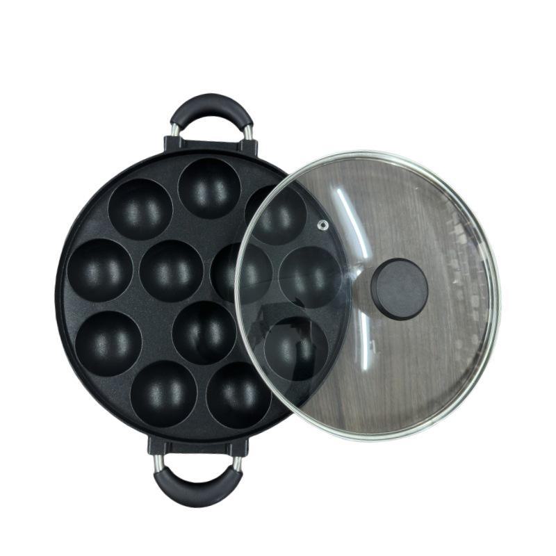 Uncoated Octopus Meatball Omelette Pan: Non-stick, Deepened Egg Dumpling Mold