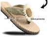 Daisy Women's Herringbone Hemp Rope Flip-Flops: Summer Straw Woven Low Heel Slip-On Sandals