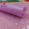 A4 iridescent Holographic Sparkle PVC Vinyl Sparkle Star Fabric Shiny Clear Transparent DIY Handmade Bow Craft Bag Sheets