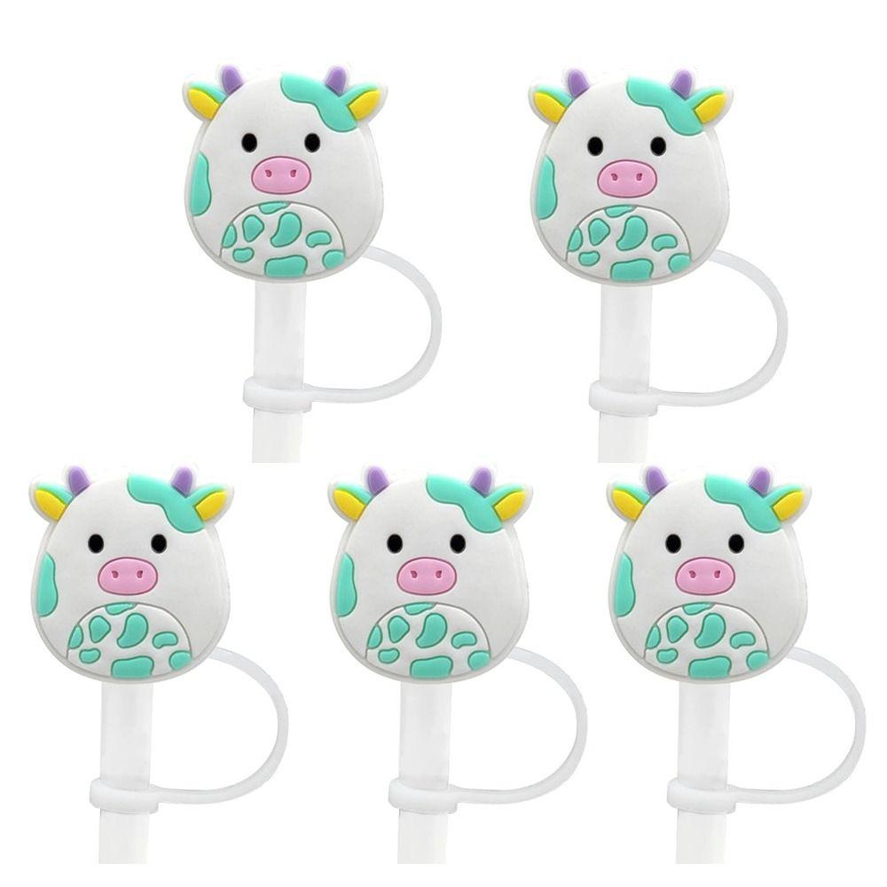 Opakovaně použitelný silikonový ozdobný uzávěr na brčko Potravinářské materiály Krytka na brčko Zátka na pitná brčka Domácí kuchyňské párty potřeby