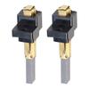 2pcs Vacuum Cleaner Carbon Brush Replacement Kits (Motor Brush Holder) For Multiple Vacuum Cleaners (6.5X11X32mm)