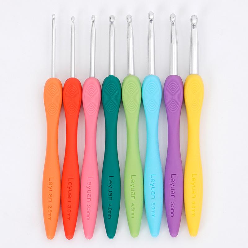 Handmade Multi-color Crochet and Knitting Kit: Yarn Balls, Doll, Bag