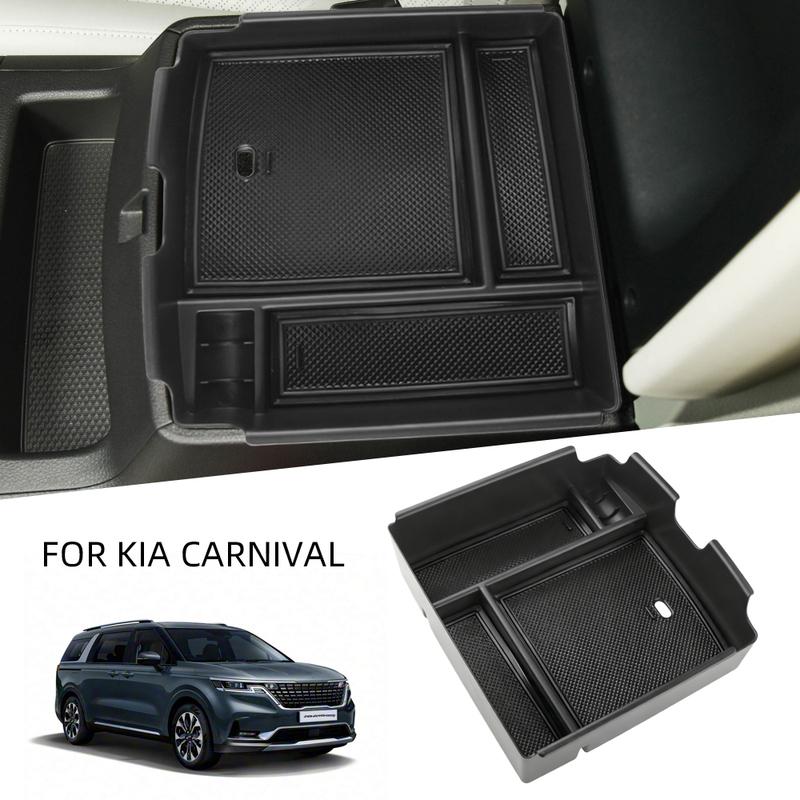 Car Armrest Storage Box for KIA Carnival KA4 2020- 2023 2024 2025 Center Console Holder Tray Stwoing Organizer Plate Accessories