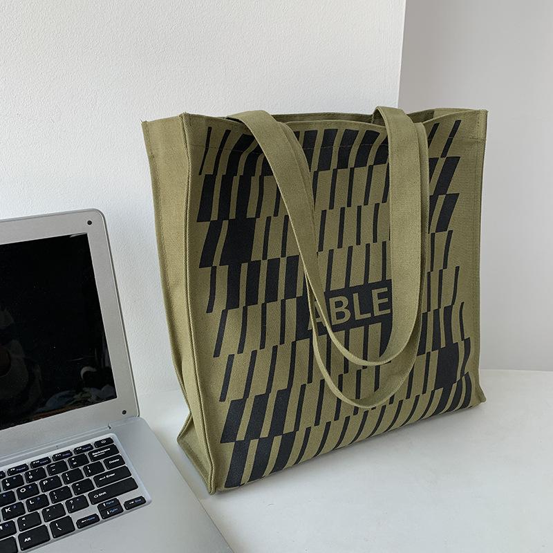 

2025 Canvas Bag Large Capacity Tote Shoulder Niche Tote Bag