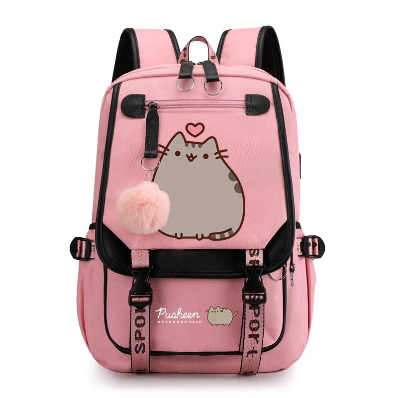 Cartoon Cute Printed School Bag Outdoor Travel Oxford Cloth Backpack