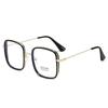 Woman Large Square Frame Glasses Ins Girl Fashion Transparent Reading Glass High-Definition Anti-Blue Light Computer Eyeglasses