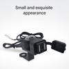 Waterproof Power Supply Socket Motorbike USB Charging Device with Double Outputs Suitable for Phone Charging, Travel Use