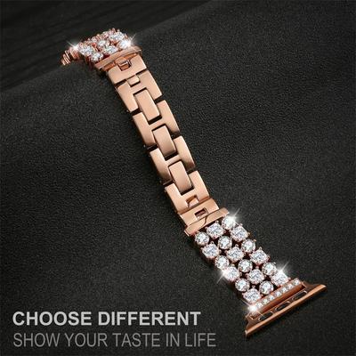 Classic Diamond Strap For Apple Watch Ultra 2 49mm 46mm 44mm 38mm 40 42mm Luxury Women Bracelet For iWatch Series 10 9 8 7 45 41mm Band