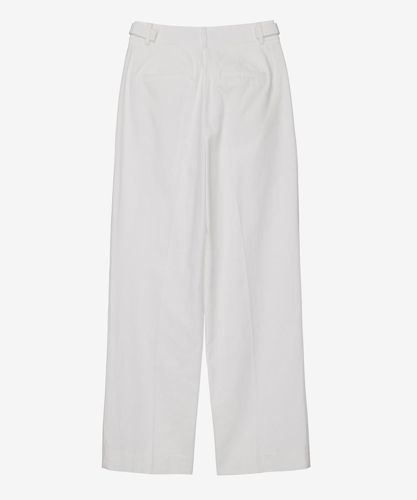 MIND BRIDGE WOMEN [W] Double-Pleat Wide Cotton Pants Mypt3212