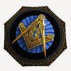 Masonic Umbrella, Portable 3 Fold Compact Umbrella for Men & Women,S287