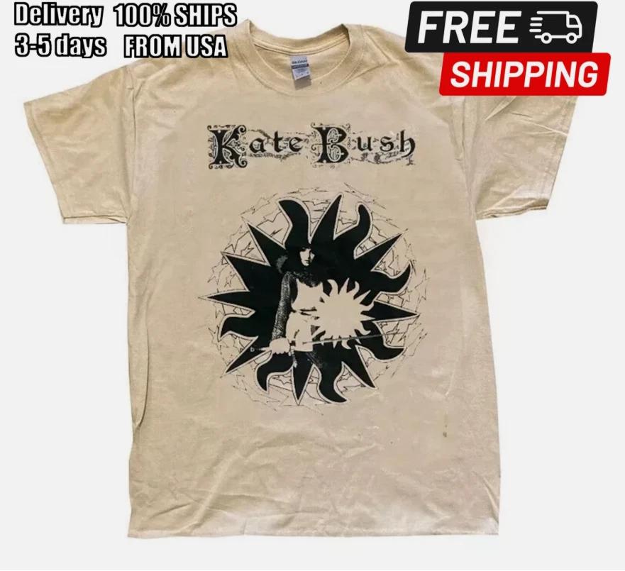 

Kate Bush 90s Albums Concert Tour Graphic Sand T shirt Unisex L