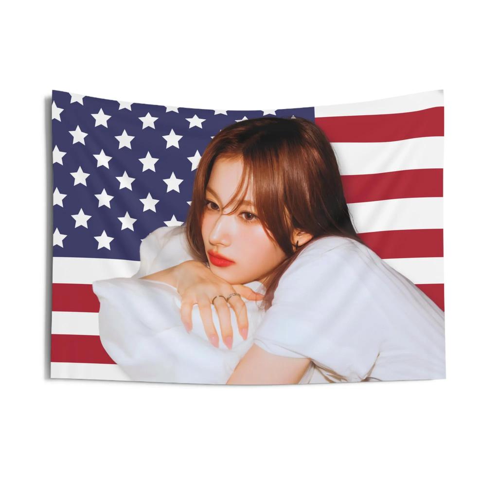 KPop Sensation Wall Art Dorm Room Essential Decor Banner Backdrop Decoration Party Decoration Background Living Room Tapestry