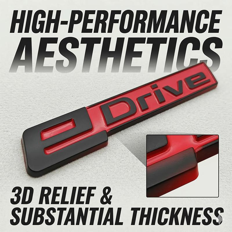 3D ABS eDrive Emblem Plakette Autoaufkleber Zinklegierung Aufkleber Für BMW EV Hybrid i3 i8 330e 530e X5 Kofferraum Kotflügel Auto Zubehör up2