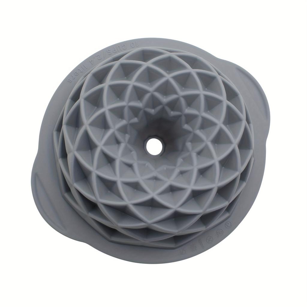 Silicone Charlotte Cake Pan Reusable Mold Fluted Cake Pan Nonstick Round Molds for Shortcake Cheesecake Brownie Tart Pie