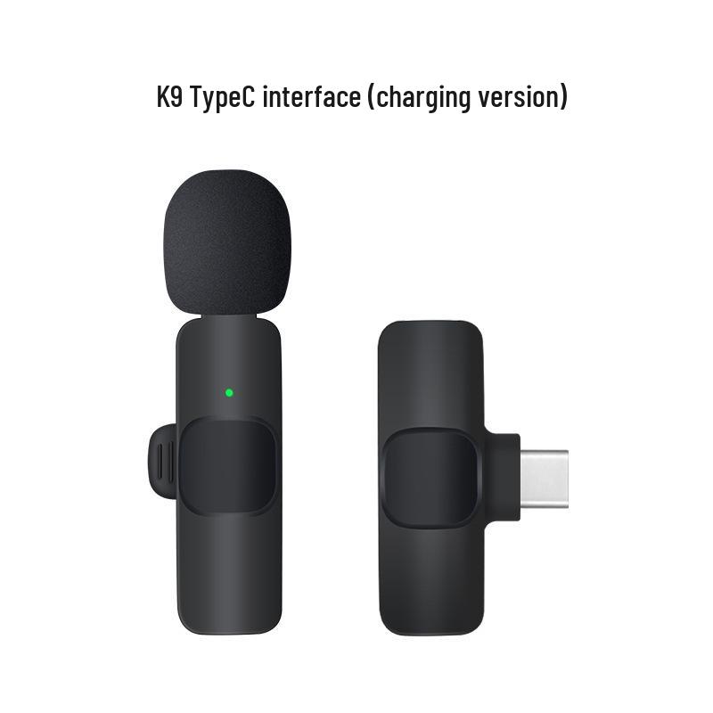 Wireless Lapel K8K9 Microphone for Mobile Streaming and Outdoor Recording with Noise Reduction