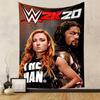 WWE 2K20 The Man Poster Tapestry Wall Hanging, Becky Lynch Game Art, Sports Wall Decor for Bedroom Living Room Man Cave