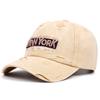 New New York Embroidery Washed Old Baseball Cap Outdoor Casual Couple Shade Cap