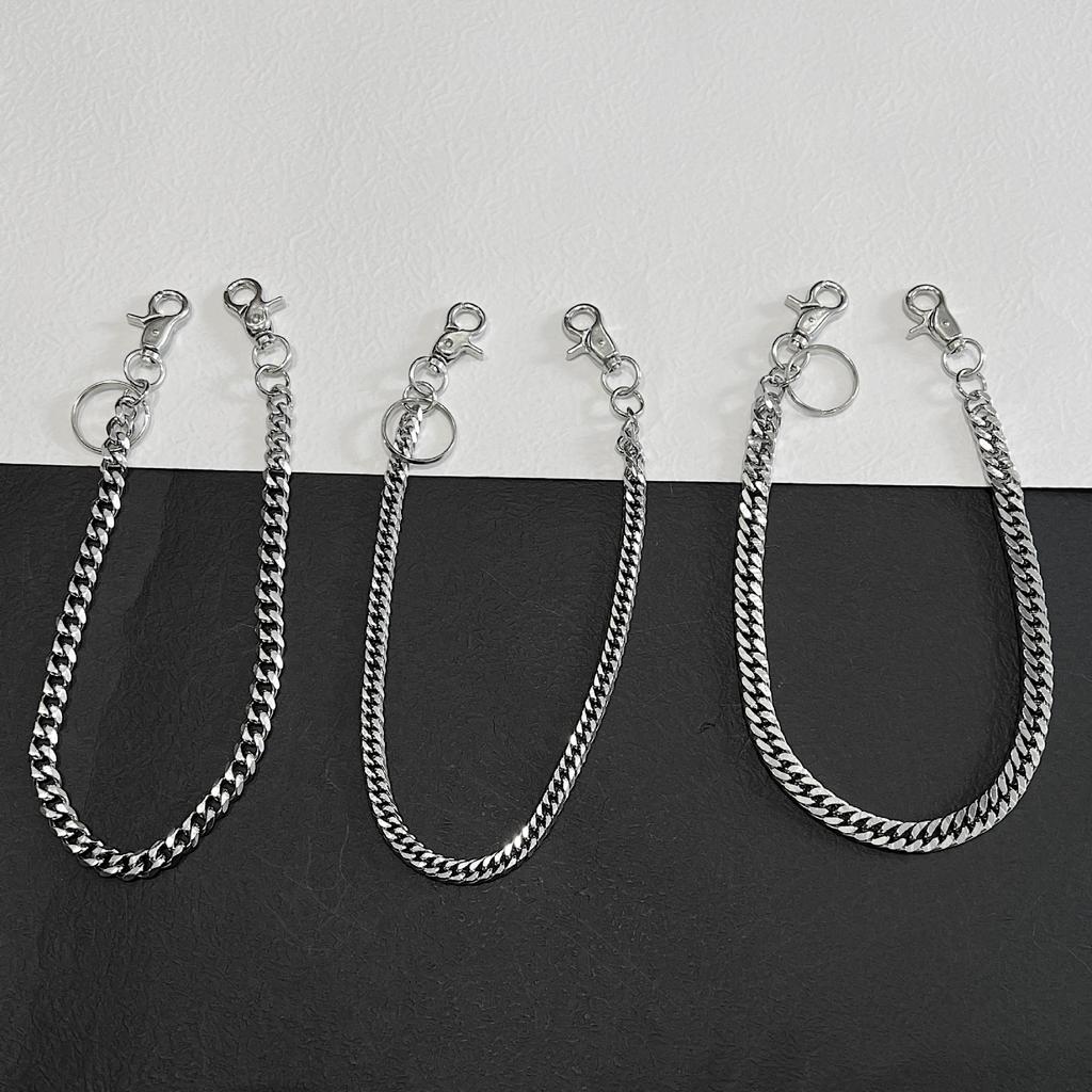 Punk Style Chain Men's and Women's Single-layer Trousers, Hip-hop Waist Chain