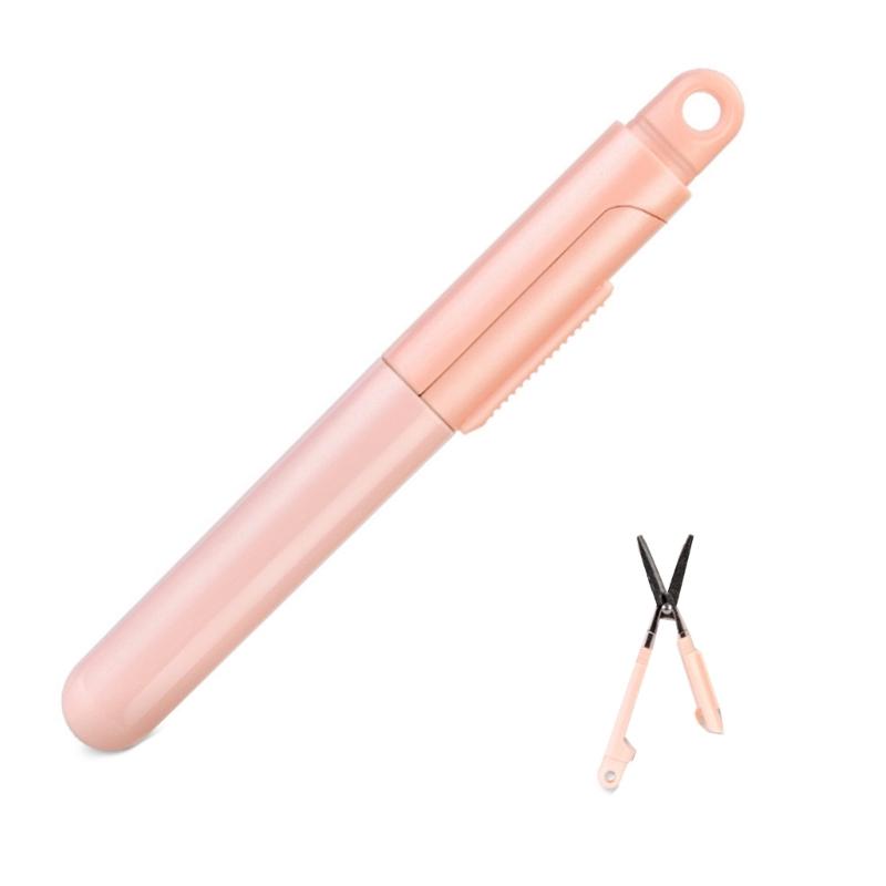 

Портативные складные ножницы с чехлами, дорожные безопасные ножницы, ножницы в форме ручки, открывалка для коробок, инструмент для резки бумаги для офиса красный