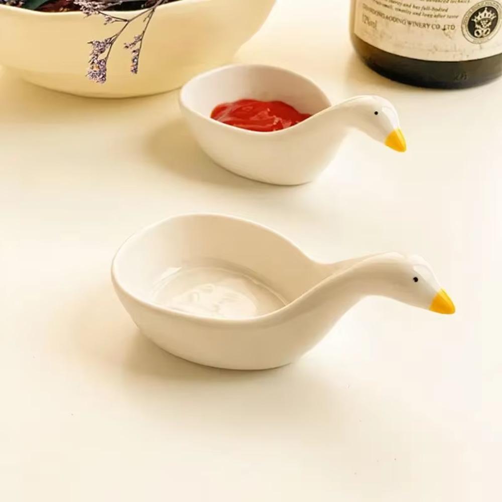 4PCS Cartoon Sauce Dishes 3D Salad Dipping Dish Cute Vinegar Dish  Hot Pot Dipping