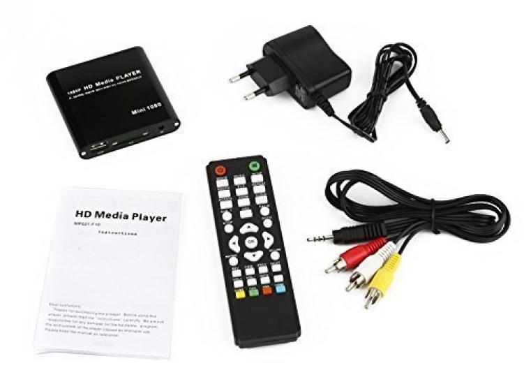 Easy to just connect to a Small video media playback HDMI install, monitor. size, player, device, digital, promotional, output, SD, USB, HDD,
