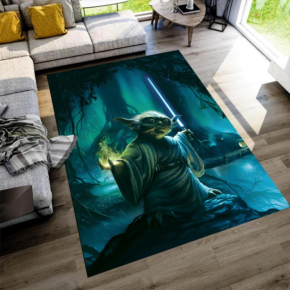 Star Wars Floor Mat Suitable for Dining Room Foyer Balcony Hallway Anti-slip Rug Anime Office Decor Luxury Gift for Birthday, Christmas, Wedding