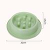 Dog Slow Food Bowl Anti-choke Small and Medium-sized Dog Slow Food Bowl Anti-upset Round Thickened Pet Supplies