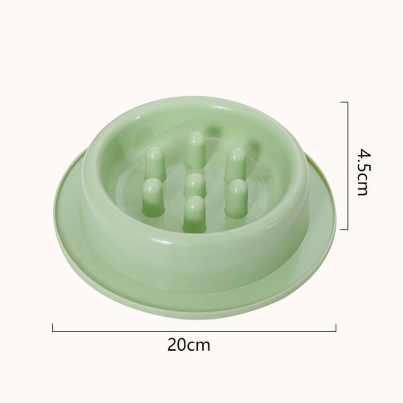 Dog Slow Food Bowl Anti-choke Small and Medium-sized Dog Slow Food Bowl Anti-upset Round Thickened Pet Supplies