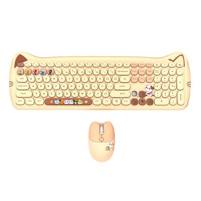 2.4G Wireless Keyboard and Mouse Set, Appealing Office Keyboard with High Good-Looks Quotient