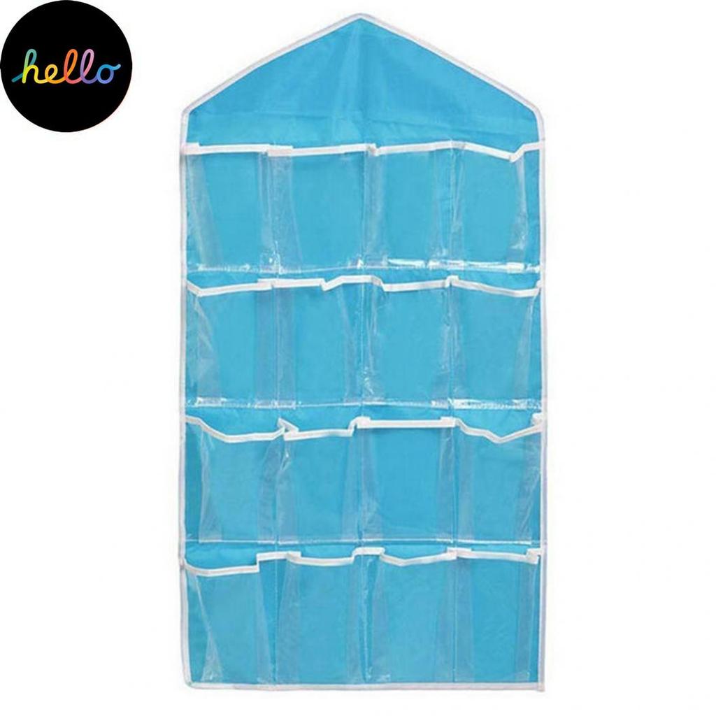 16 buzunare dulap de perete agățat organizator articole diverse Genți de depozitare umeraș organizator lenjerie