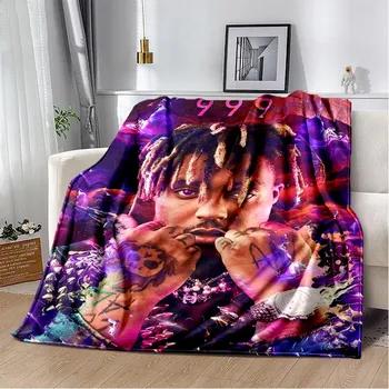 Juice WRLD Legende Rapper Album D Druck Überwurfdecke Weich Gemütlich für Zuhause Schlafzimmer Bett Sofa Reise Picknick Abdeckung Geschenk