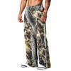 Men's Casual Printed Wide Leg Hunting Jogger Pants with Pockets Relaxed Fit