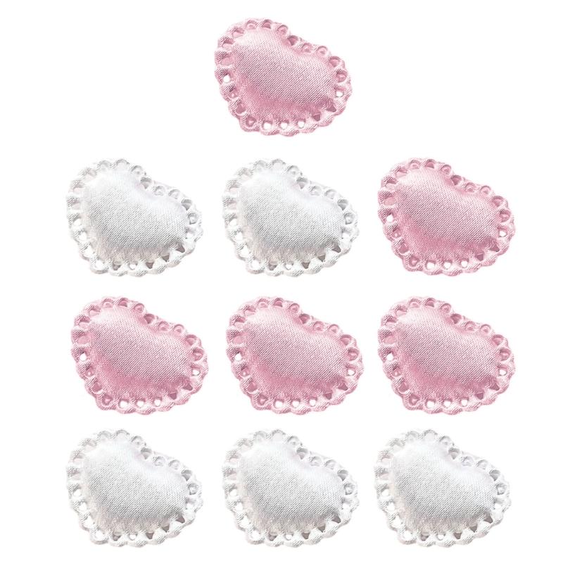 Set mit 10 modischen und niedlichen Schleifen, Schleifchen, Herz, Blume, Handarbeit, Basteldekoration, DIY-Zubehör für DIY-Enthusiasten