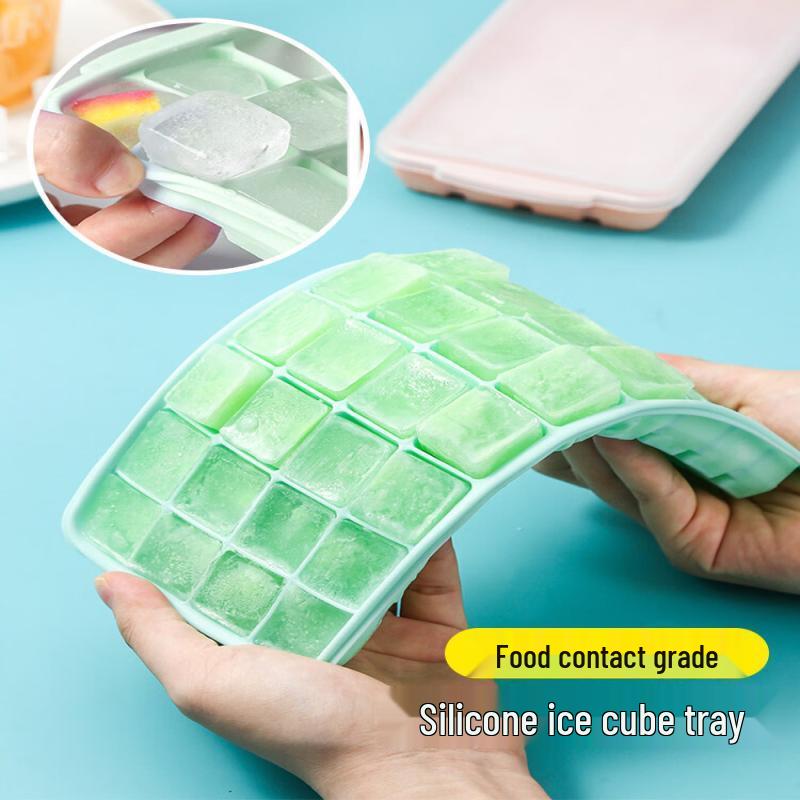 Silicone Ice Cube Tray with Lid