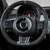 Real Hard Carbon Fiber Steering Wheel Chin Cover For Fiat 500 Abarth -