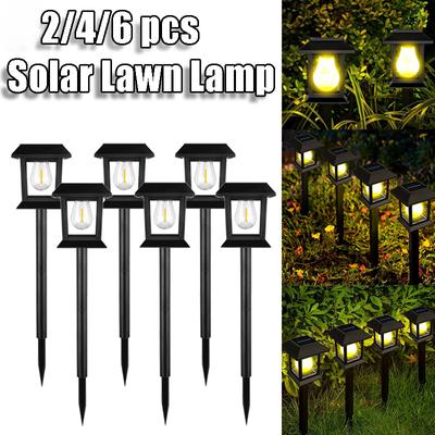 2/4/6Pcs Solar Garten Licht Garten Rasen Dekoration Lampe Im Freien Wasserdichte Beleuchtung für Hof Lawm Beleuchtung
