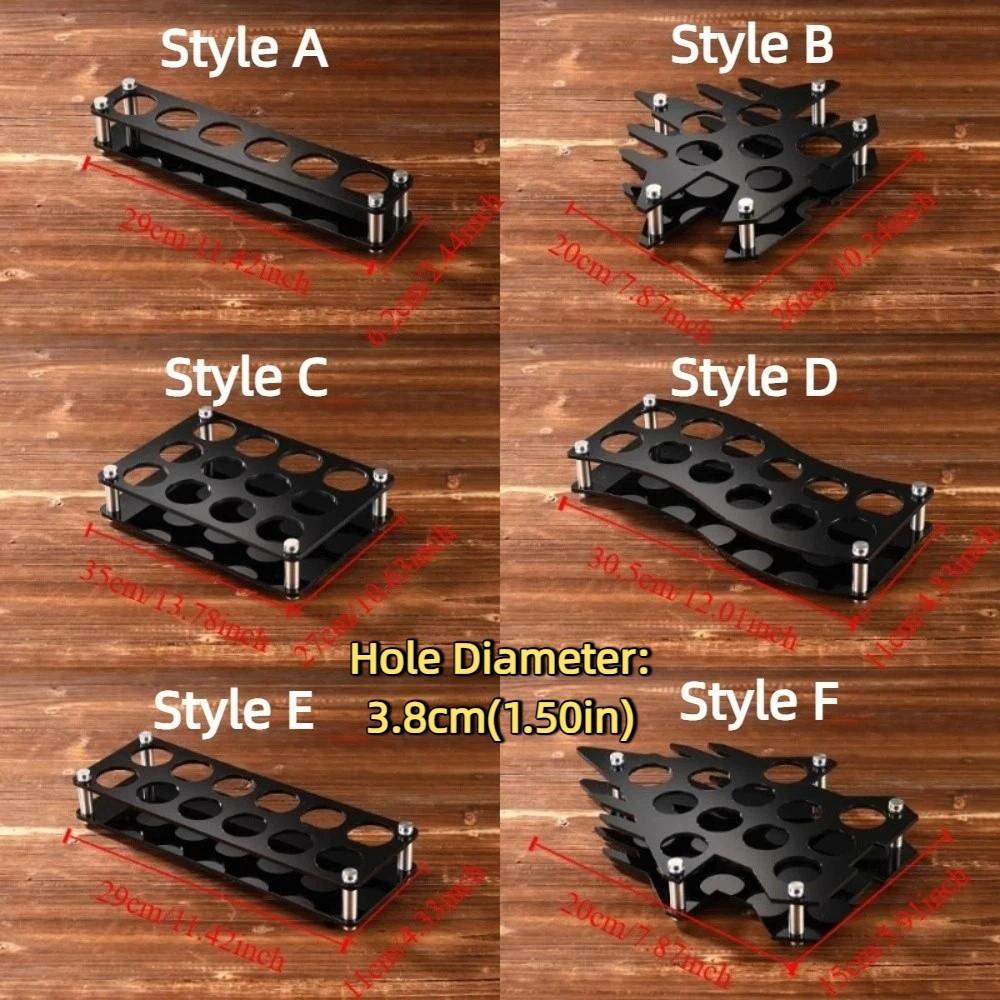 Round Hole Shot Glasses Holder 38mm Wine Cup Shelf Shot Glass Display Stand Restaurant Service