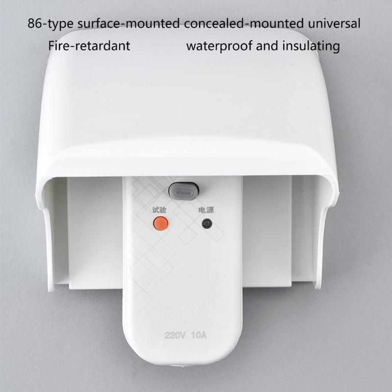 Weatherproof Socket Protective Box Plastic Outdoor Cover Suitable For Type 86 Switches Bathrooms Balconies And Kitchens