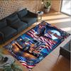 Truck Theme Crystal Velvet Rug Personalized Custom Name Text Soft Floor Mat Home Decor