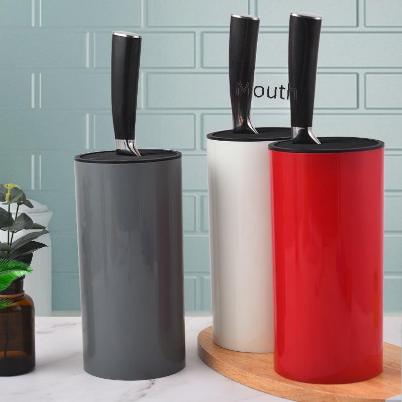 Nordic Style Multifunctional Kitchen Knife Holder - Simple Plastic Storage Block