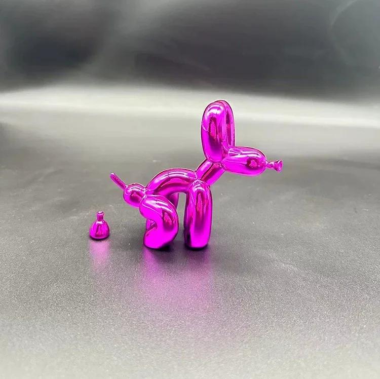 10cm Nordic Resin Animal Pooping Balloon Dog Sculpture Home Decor Figurines for Interior Living Room Home Decoration Crafts