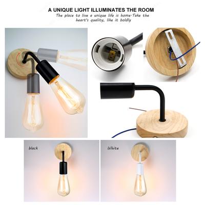 Wall Lamp E27 110V 220V Vintage Sconce Wall Light Fixture Dining Living Room Bedroom Bedside Retro Lamp Industrial Decoration